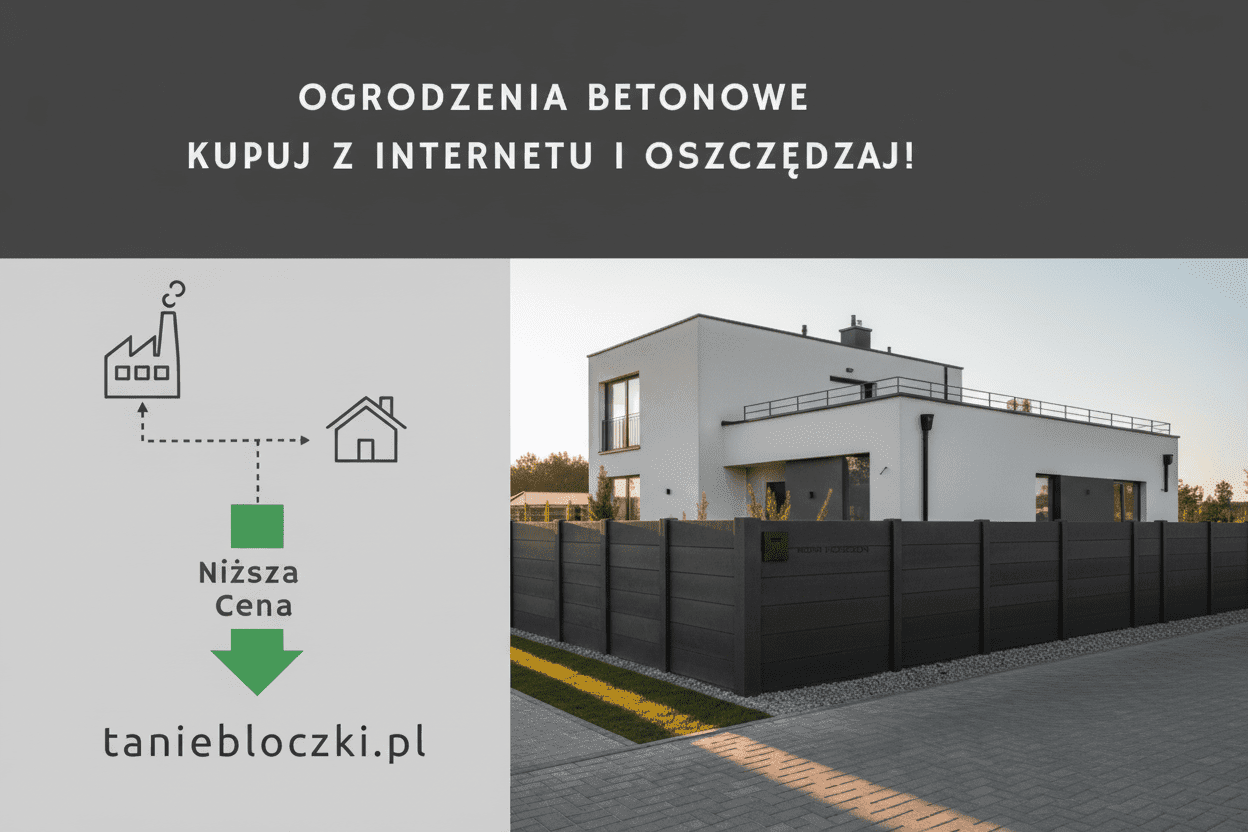 Dlaczego lepiej Kupić ogrodzenie betonowe w Internecie ? - TanieBloczki.pl