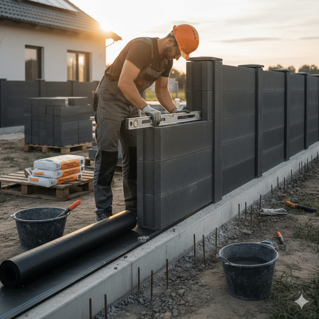 Jak obliczyć ilość bloczków betonowych na ogrodzenie betonowe